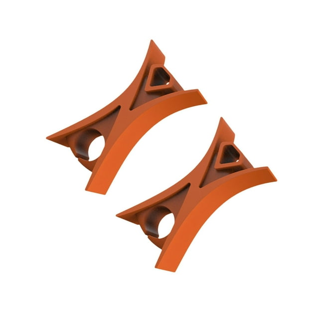 ZheElen 2Pcs Violin Stopper for Bow Instrument Accessories Easy to Use Learning Practice yellow orange 1.3x1.1x1.1cm