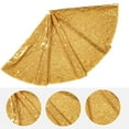 thumbnail image 7 of Lohuatrd Christmas Tree Skirt Vibrant Color Elegant Shiny Sequins Xmas Tree Mat for Festive Home Party Decorations, 7 of 7