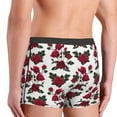 thumbnail image 3 of Goofa Rose Flowers Printed Men's Boxer Briefs Underwear, Moisture-Wicking Underwear, Trunk,Soft and Breathable Cotton Underwear-X-Large, 3 of 9