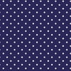 David Textiles Polka Dots Fabric, Navy Blue