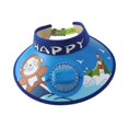 thumbnail image 3 of Gorro con ventilador de refrigeración Hugo para niños azul y mono, 3 of 9