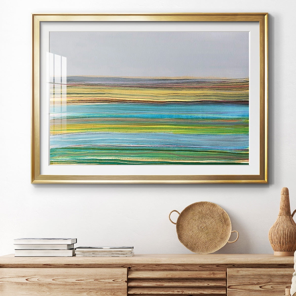 Parallel Striae I Premium Framed Print - Ready to Hang