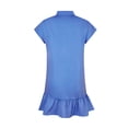 thumbnail image 5 of Leutsin Robe d'Été Ample pour Femmes Col en V Imprimé Marguerite Manches Courtes Fendue Mini Robe Grande Taille, 5 of 5