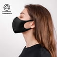 thumbnail image 3 of Mascarilla de Tela Transpirable MACHAO 8 Piezas Reutilizable Negra, 3 of 5