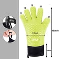 thumbnail image 3 of Guantes de longitud extendida, dedos flexibles, resistentes al calor, agarre antideslizante, guantes de horno impermeables para asar, guantes de cocina fáciles de limpiar, herramienta de cocina para, 3 of 5