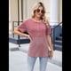 thumbnail image 4 of Blusas de Corta con Cuello Redondo y Botones para Mujer, y Verano 2025 Rosa XL, 4 of 10
