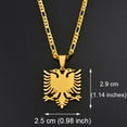 thumbnail image 3 of Albania Eagle Pendant Necklaces 14k Yellow Gold Jewelry Ethnic for Women Men, 3 of 5