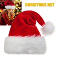 thumbnail image 2 of Sombrero de Navidad para adultos y niños, gorro de alta gama, grueso y acogedor, disfraz para el día de Año Nuevo, decoración de fiesta de navidad, 2 of 4