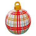 thumbnail image 1 of Bola inflable navideña de 60 cm con herramientas colgantes para crear un ambiente festivo para festivales. blanco rojo, 1 of 8