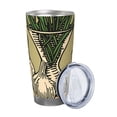 thumbnail image 2 of Picia Vintage Garlic Bread Illustration Pattern 20 oz Tumbler Stainless Steel Vacuum Insulated Coffee Ice Cup Double Wall Travel Flask Dual Lid Water Bottle, Eco-friendly Car Cup-Without Straw, 2 of 8