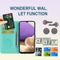 thumbnail image 2 of Rhinestone Glitter Flip Wallet Case for Samsung Galaxy A25 5G for Women, PU Leather Crystal Diamond Owl with Card Slot Cash Pockets Cover Case for Samsung Galaxy A25 5G MTY-Green, 2 of 16
