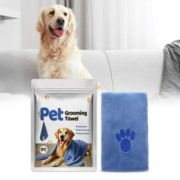 Super Absorbent Microfiber Dog Towels for Drying Soft Grooming Towels for Shower Bath and Beach Activities Ideal for All Dog Sizes