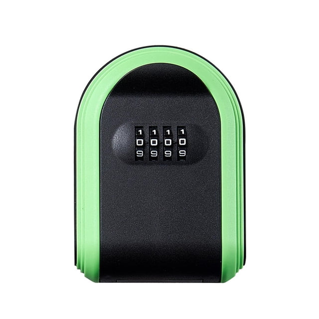 S SERENABLE Key Box Combination Lock Office Indoor Outside Digital Storage Key Lockbox Green