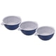 thumbnail image 1 of Juego de coladores de cocina Unique Bargains Cesta escurridor de doble capa azul 3 piezas, 1 of 6