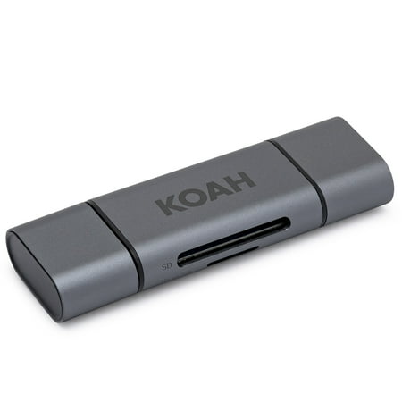 UPC: 0040962884898 | Koah PRO 2-in-1 Aluminum Shell OTG Dual Slot SD Card Reader
