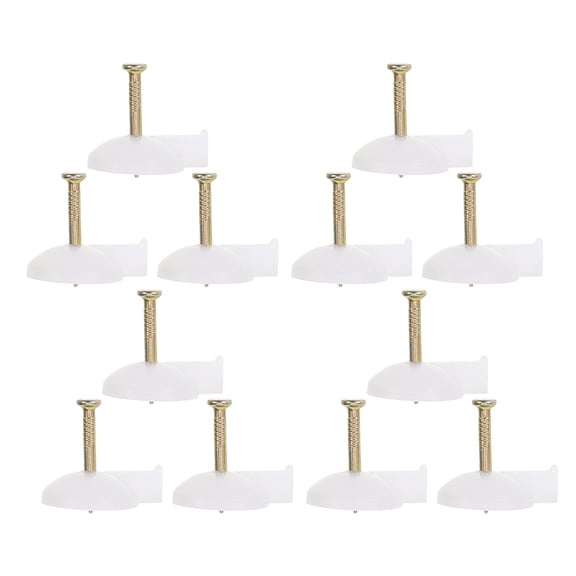 unbranded  45 Pcs Thumbtack Wall Paper Curtain for Door Curtains White