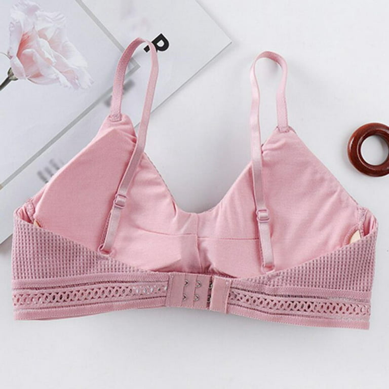 Deepwonder Maiden Comfortable Breathable Adjustable Bra Beautiful Back Soft  Skin-Friendly Wirefree Underwear For Young Lady 