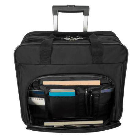 Targus - Metro Rolling Laptop Case for 15.4" Laptop - Black