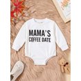 thumbnail image 2 of Bagilaanoe Newborn Baby Girl Boy Oversized Romper Sweatshirt Long Sleeve Bodysuit  Letter Print Pullover 3M 6M 9M 12M Infant Casual Tee Tops, 2 of 7