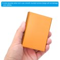 thumbnail image 4 of Uxcell Aluminum Wallet Credit Card Holder 6 Slots Men Women RFID Metal Box Hard Protector Case Gold, 4 of 6