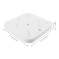 thumbnail image 3 of Canopy Weight Plates White Plastic 4Pcs 8.3X8.3X1.1In For Party Planners, 3 of 5