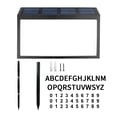thumbnail image 1 of Luz solar LED, número de casa iluminado con energía solar, número de casa iluminado con interruptor crepuscular, número de casa con energía solar, letrero para puerta, resistente al agua, respetuoso, 1 of 8