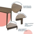 thumbnail image 4 of MESA DE COMEDOR 120X70 MADEIRA CHAPA NOGAL, 4 of 6