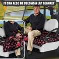 thumbnail image 5 of Whosucclay Breathable Golf Cart Seat Towel Blanket for Travel Off-Road, Elastic 4 Storage Pockets Golf Cart Seat Cover, Donut Pattern, 5 of 7