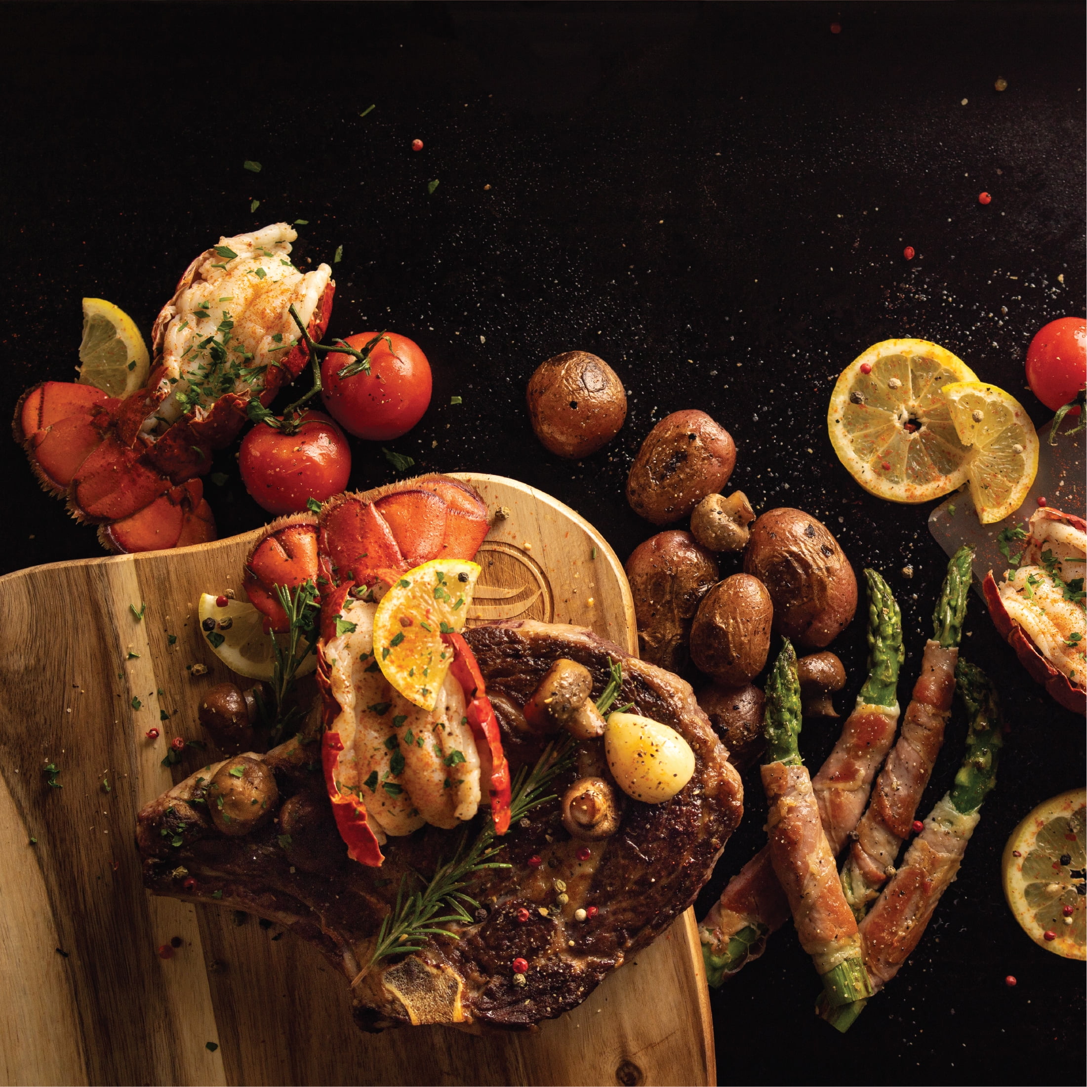 Blackstone Acacia Wood Cutting Board for Use Directly on Griddle Top
