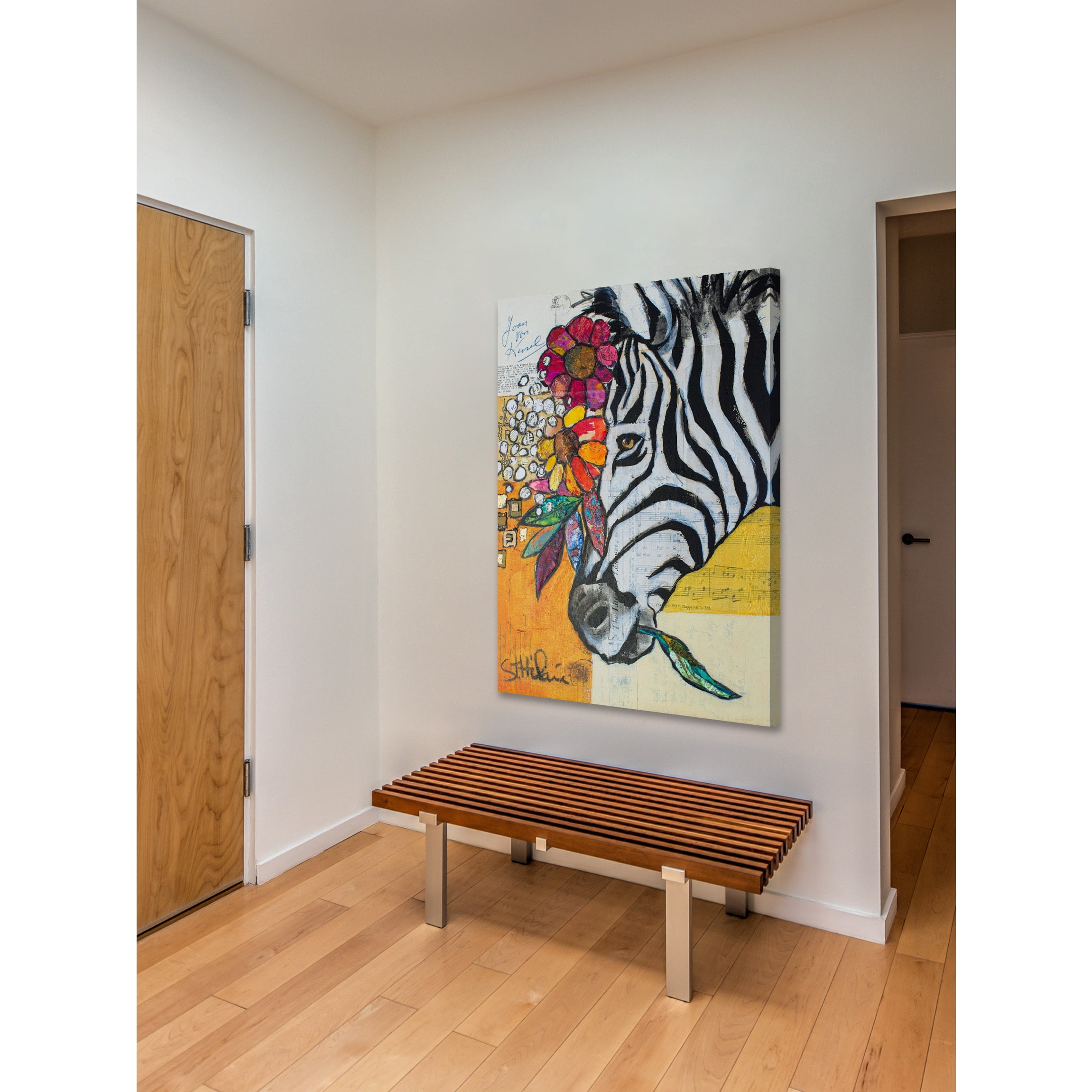 "Don't Change My Stripes" Painting Print on Wrapped Canvas