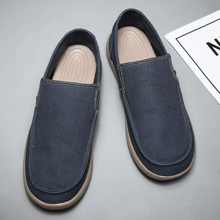 Slip-on Canvas Loafers Sport Shoes(F029)-Size 8.5 for Men Amazon.com | Classic Canvas Loafers for Mens Slip On Comfy  main image 3