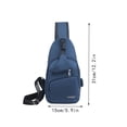 thumbnail image 4 of Xihbxyly Bolso de Hombro Moderno para Hombre, Elegante Bolso Bandolera de Negocios, Bolso de Pecho de Gran Capacidad, para Viajes Al Aire Libre, Diseño Moderno, Correa Ajustable, Ideal para Senderism, 4 of 4