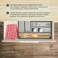 thumbnail image 2 of Maypes Utensil Drawer Organizer, Mesh Silverware Tray for Flatware, Slip-Resistant (Silver), 2 of 5