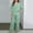 Green, variant on SGFCWSX Girls Clothing Sets Graphic Print Half Sleeve Wide Leg Pants 2 Piece Casual Outfit for Teens Khaki Size 15-16 Years