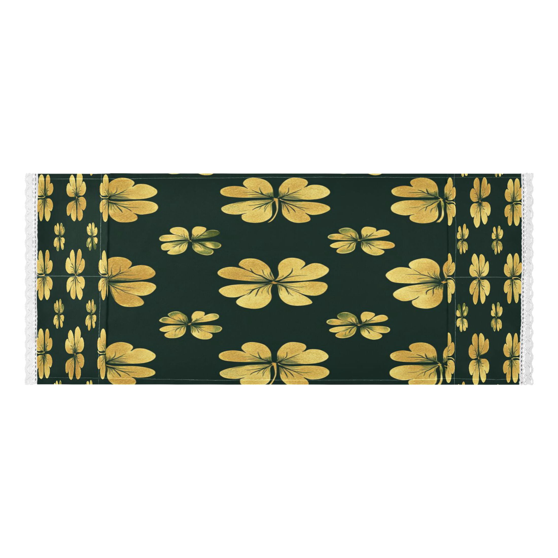 WOBOGO St Patricks Pattern Of Golden Shamrocks Washing Machine Cloth Dryer Refrigerator Top Cover Protective Non-Slip Mat For Kitchen Laundry