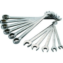 Craftsman Gunmetal Chrome Long-Panel Sae Combo Wrench Set, 11 Pieces