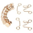 thumbnail image 4 of Pants Button Pins, Adjustable Waist Buckle Hook Button Set Seam Free  For Sewing For Skirts Collars Gold, 4 of 8