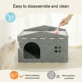 Wharick Cat Beds for Indoor Cats Large Cat Cave for Pet Cat House
