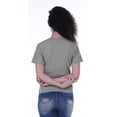 thumbnail image 3 of Moomaya Womens Embroidered Sequin T-shirt w/ Round Neck Short Sleeve Casual Tops - CB, 3 of 6