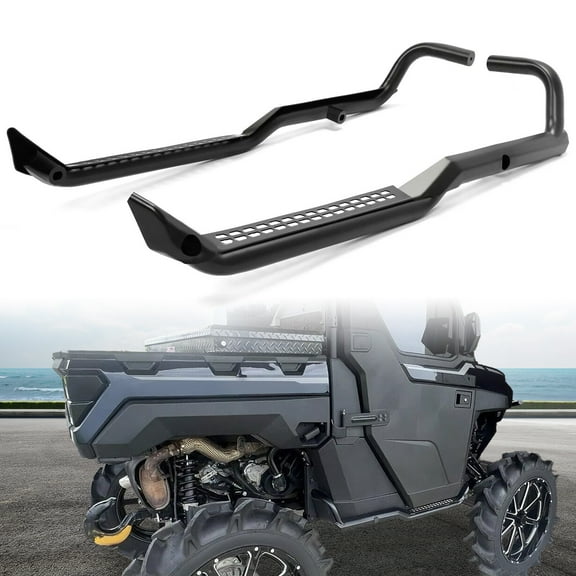 For Polaris Ranger XP 1000 2018-23 Rock Guards Sliders Side Steps Side Nerf Bars