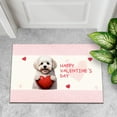 thumbnail image 4 of Happy Valentine's Day Bichon Frise Brings Love Heart Doormat Bichons Dog Lovers Gifts Idea Indoor Outdoor Welcome Mat - 02028, 4 of 5