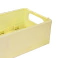 thumbnail image 4 of Cesta de almacenamiento plegable multiusos con asa para el hogar, el baño y la oficina, color amarillo, 4 of 4