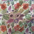 thumbnail image 3 of Watercolor Tulle Curtains with Rod Pocket, Tropical Flower Pattern Various Tropical Plants Calla Chinese Hibiscus Anemone, Sheer Drape for Wedding Party 2 Panels, 7 Sizes, Multicolor, by Ambesonne, 3 of 3