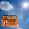thumbnail image 5 of Do Not Sit Stand Or Walk On With Symbol OSHA WARNING Vinyl Decal Label 18 Inch x 12 Inch - 10 Pack, 5 of 6