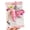 Pink, variant on Bag Charm Keychain with Lobster Clasp, Multi-Charm Bag Hanger for Totes Backpacks