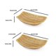thumbnail image 3 of 3pc Handmade Imitation Rattan Snacks Storage Container Decorative Woven Basket Ship Shaped Kitchen Bread Fruit Tray, 3 of 4