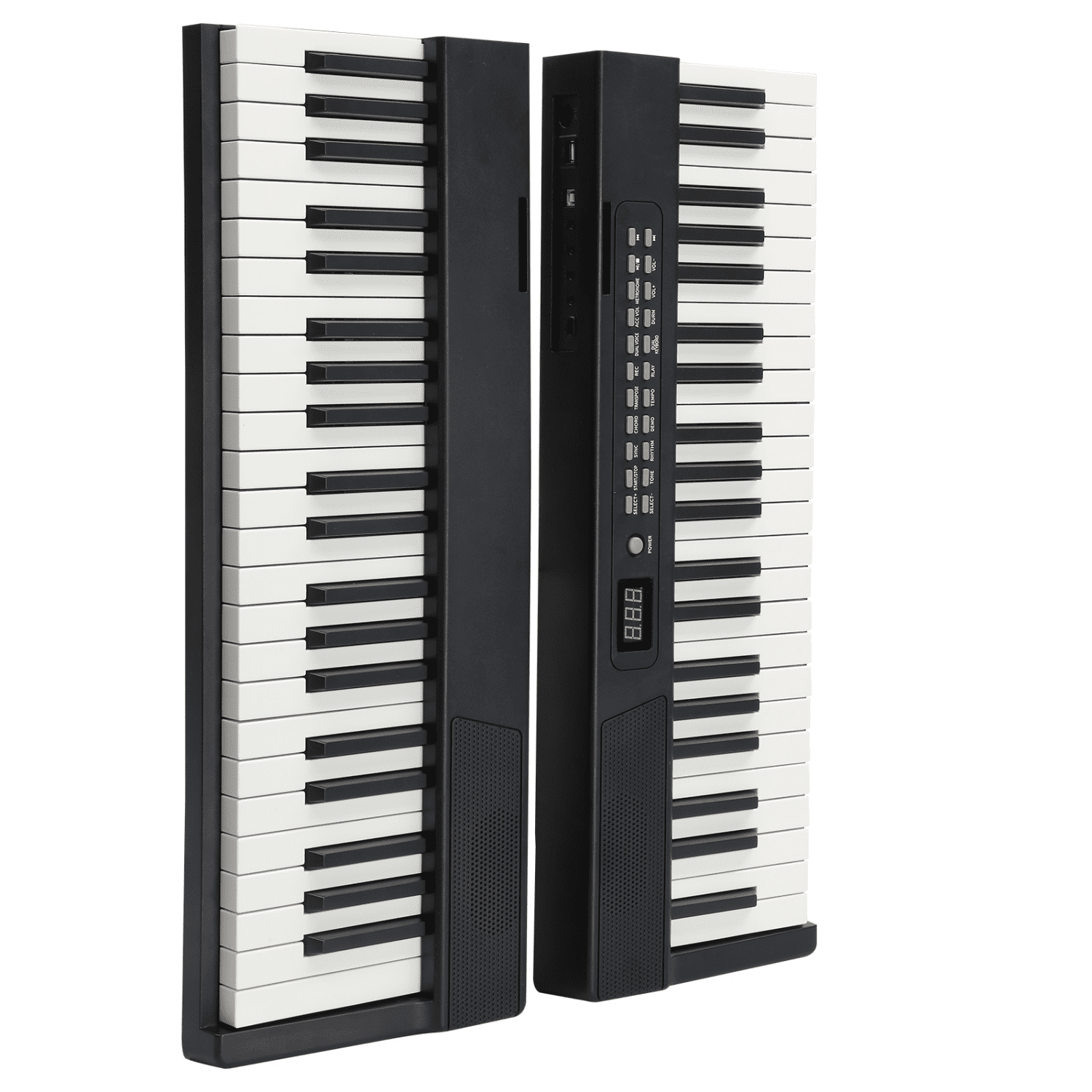 Hassch 88 Key Magnetic Connection Digital Piano for Beginners, Semi-Weighted Keyboard with Bag, Pedal, Headphone and Dual Bluetooth, Black