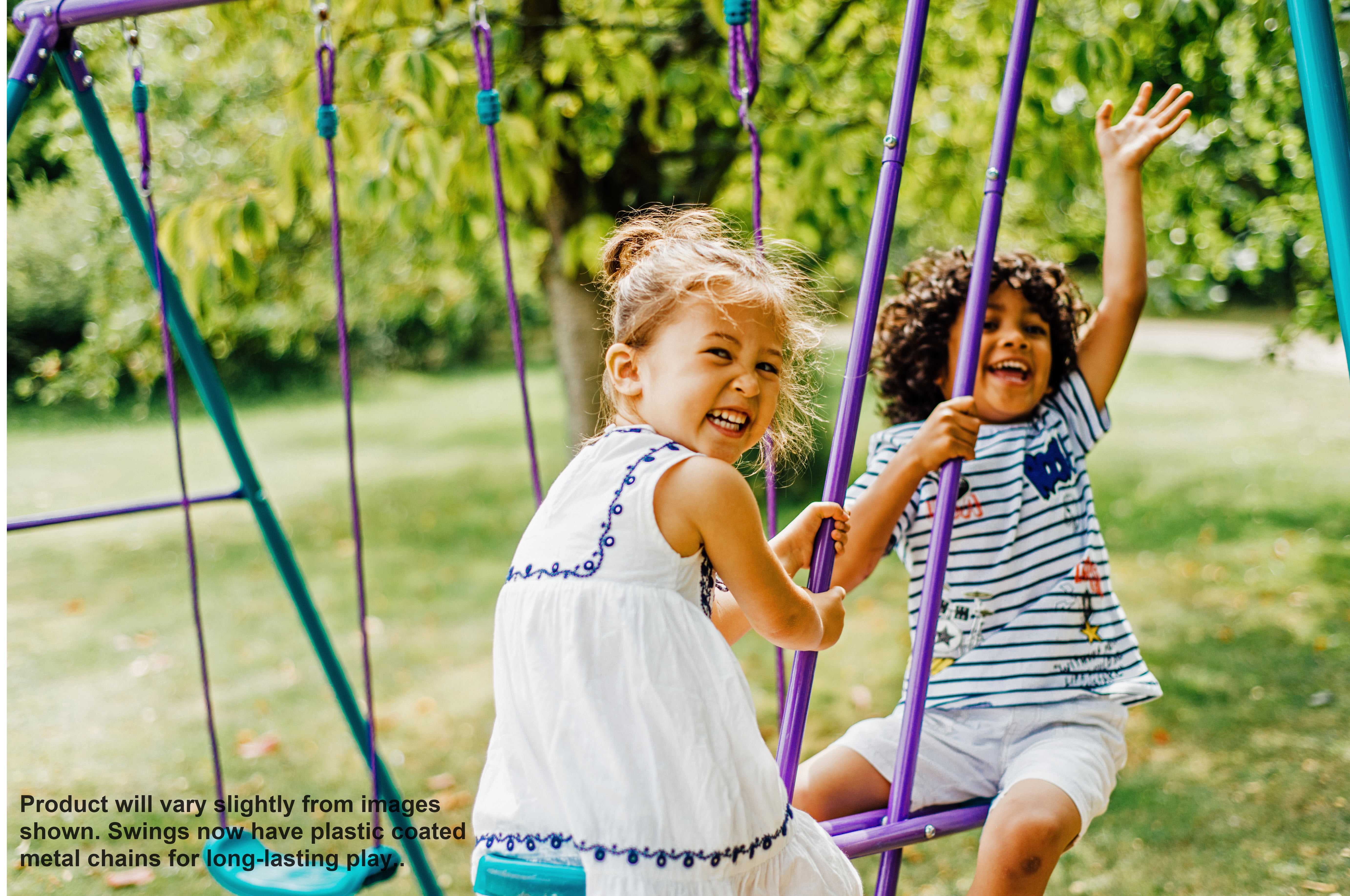 plum garden swing set