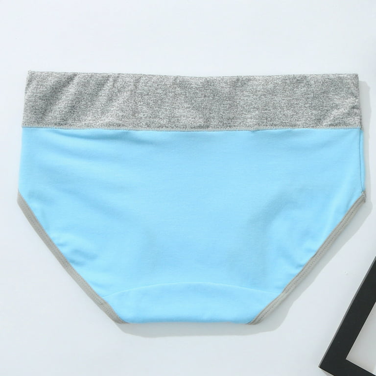 Efsteb Women'S Thongs Fashion Comfortable Briefs 5 Pack Briefs Lingerie  Knickers Panties Underwear Breathable Light blue 