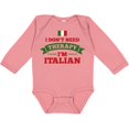 thumbnail image 3 of Inktastic No Therapy I'm Italian Boys or Girls Long Sleeve Baby Bodysuit, 3 of 5